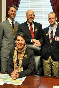 Oregon Bike Advocates in DC with US Rep. Greg Walden