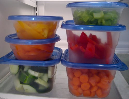 Image result for chopped vegetables in fridge