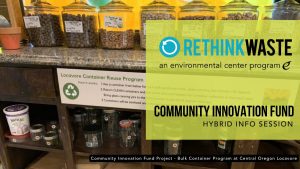 CIF Info Session overlay photo of Locavore's Reusable Container Program