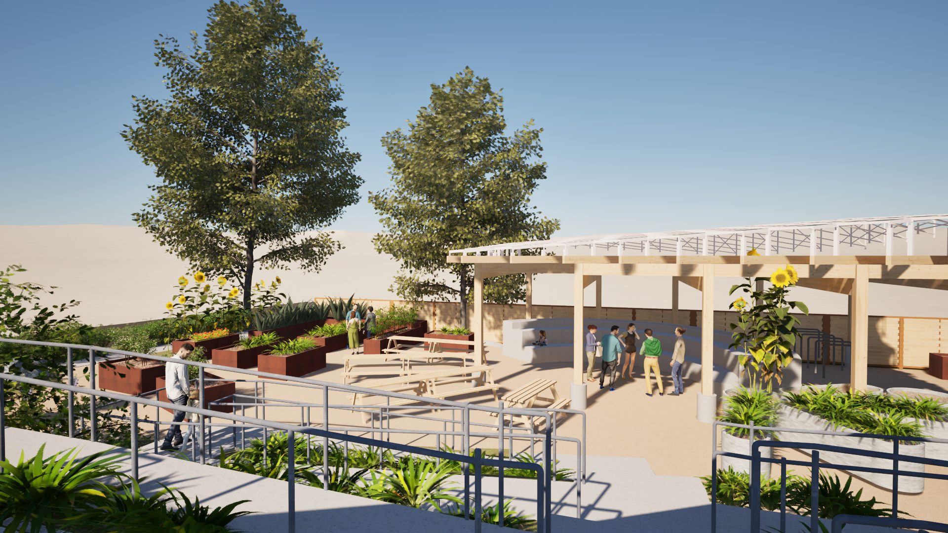 Copy of Image5a - patio looking to west and raised classroom (4)